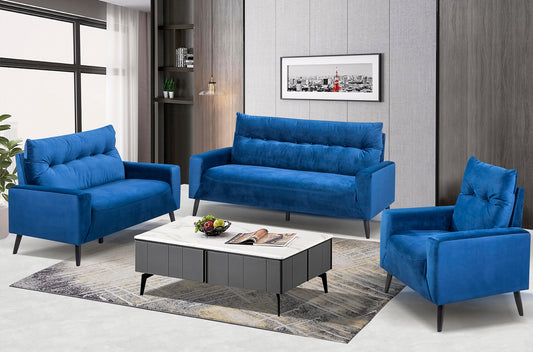 Model 99913NAV Fabric Sofa/Love Seat/Chair two colors Limited Toronto stocks