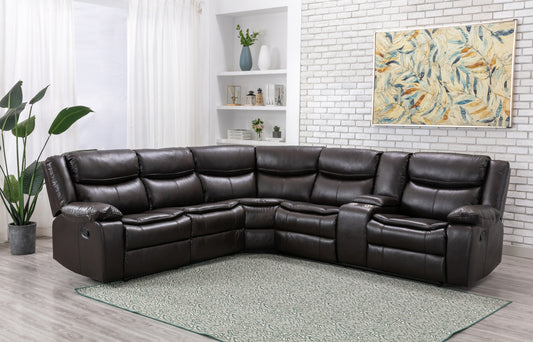 Model 99918BRWSSR Reclining Sectional with Right Side Console Toronto Stocks