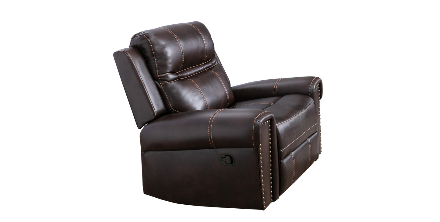 Gel Leather Recliner Model 99927BRW Toronto Stocks