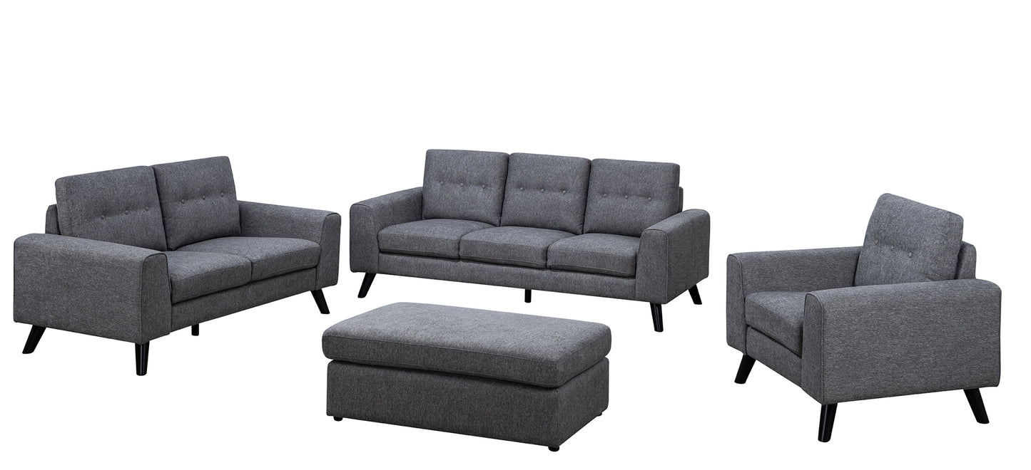 Model 99947GRY  Fabric Sofa/Love Seat/Chair /Ottoman two colors Toronto stocks
