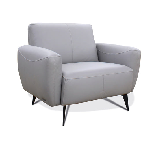 Model 99954GRY-1 Full Leather Accent Chair Limited Toronto stock