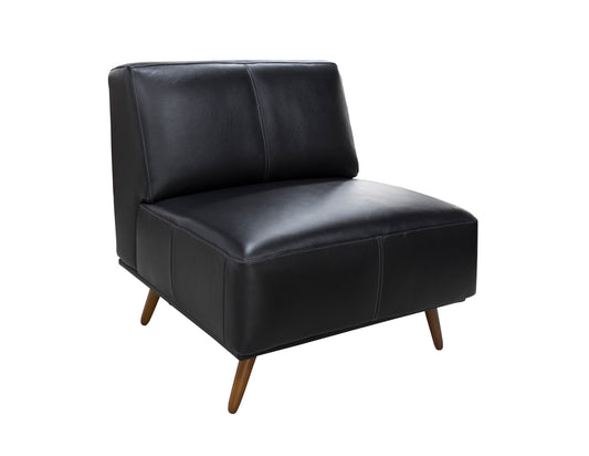 Model 99956BLK-1  Full Leather Accent Chair Limited Toronto stock