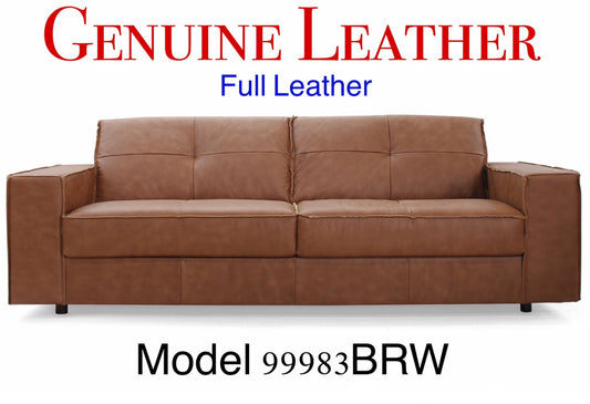 Model 99983BRW/BLK-2  Leather Love seat only   Limited Toronto stock, Also in BLACK