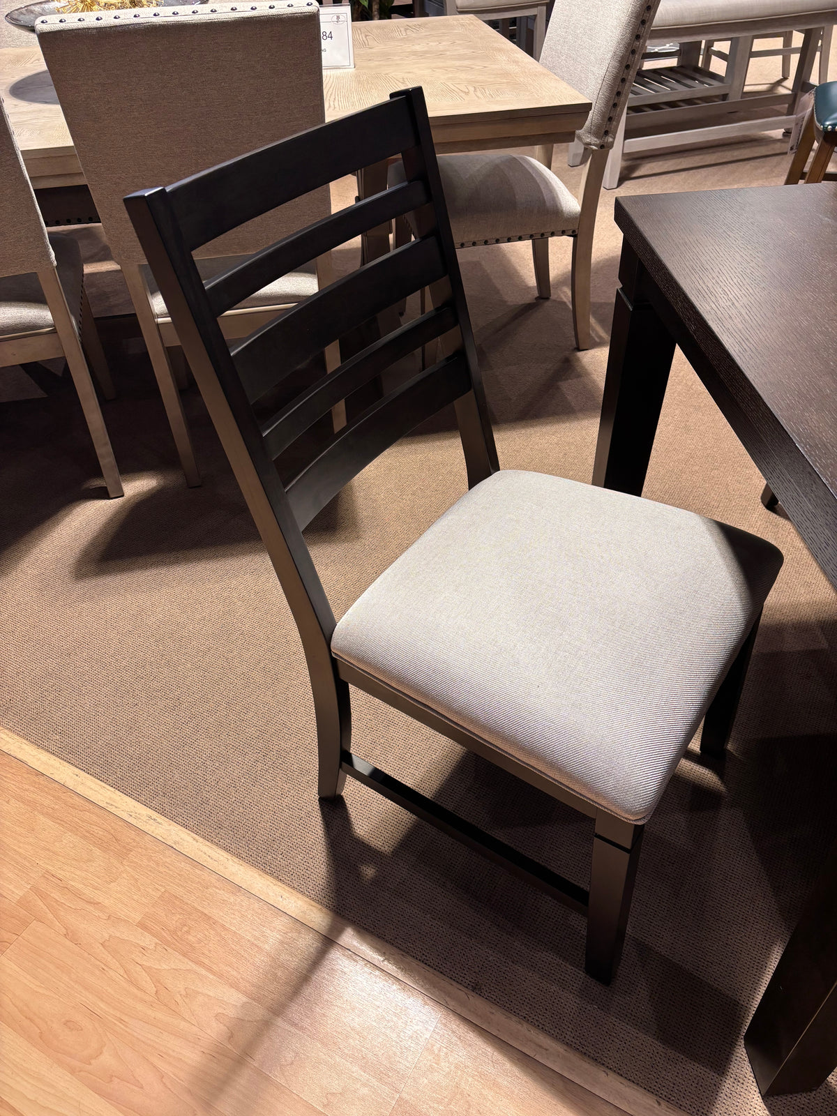 Model 6023 dark wood dining server