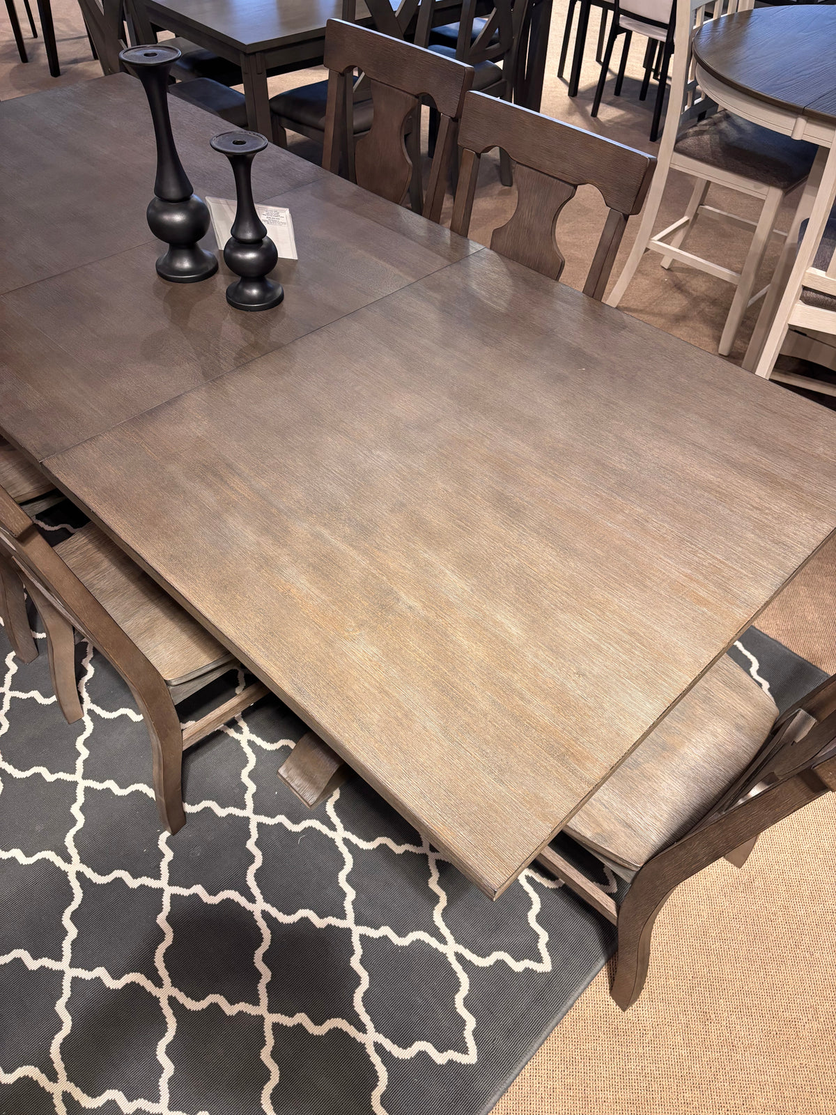 Model 5438 wood dining chair with decorative back