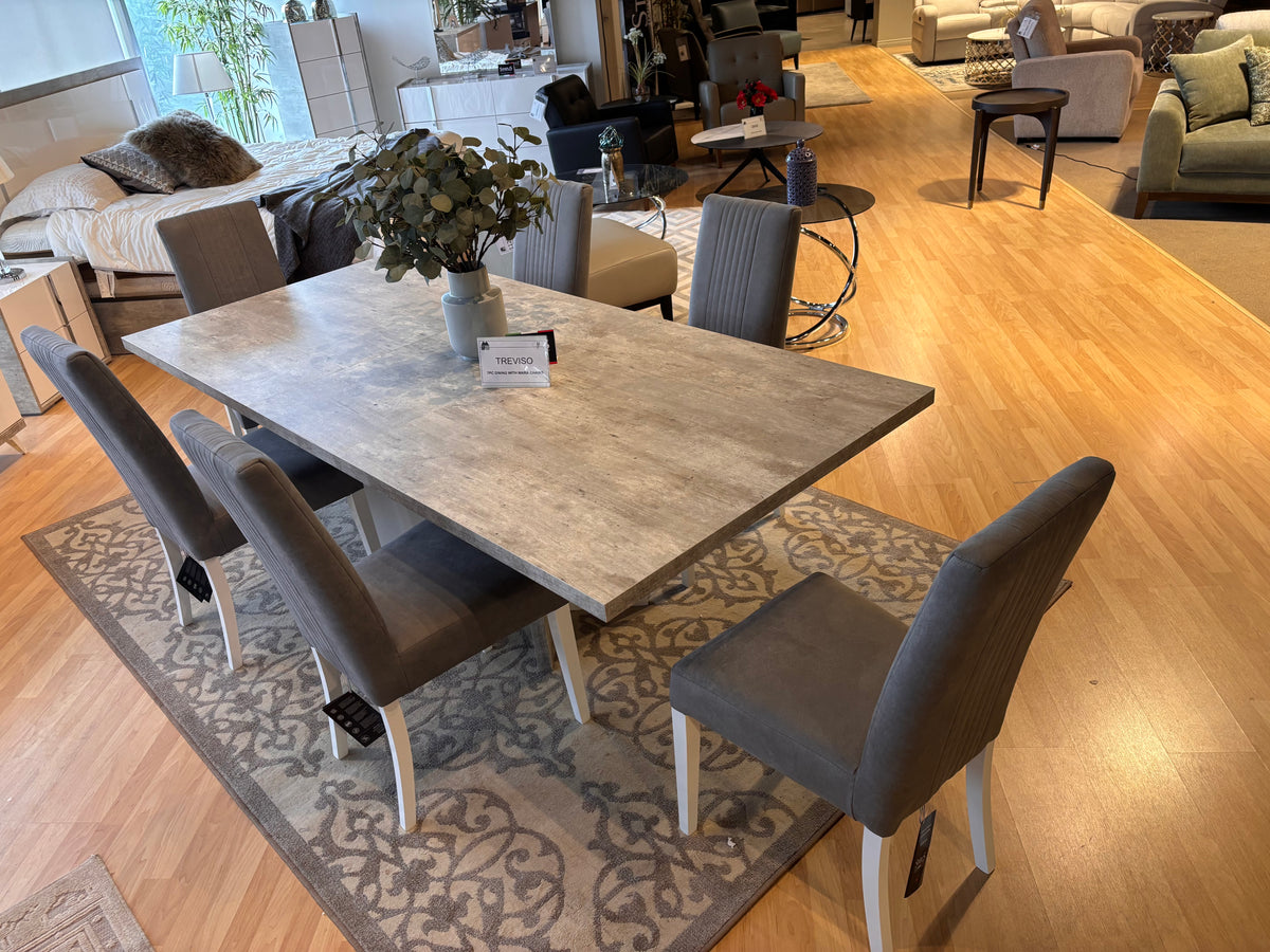 Treviso Italian stone-look dining tabletop