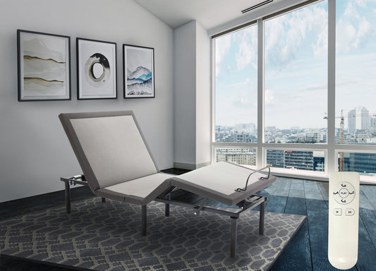 Model MABF-2ET Twin XL Wireless Upholstered Adjustable Bed Base. Toronto stock