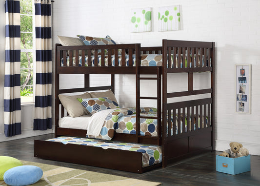 Model B2013FFE Full/Full Bunk Bed with Drawers/Trundle options . Toronto stock