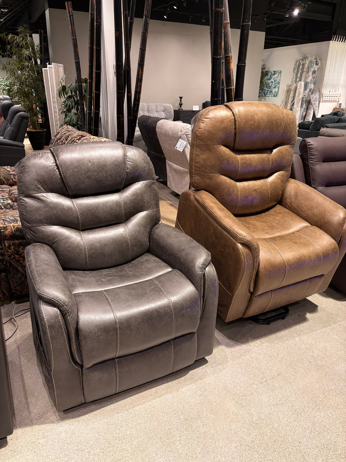 Model 99116 medical lift chairs shown in two colors