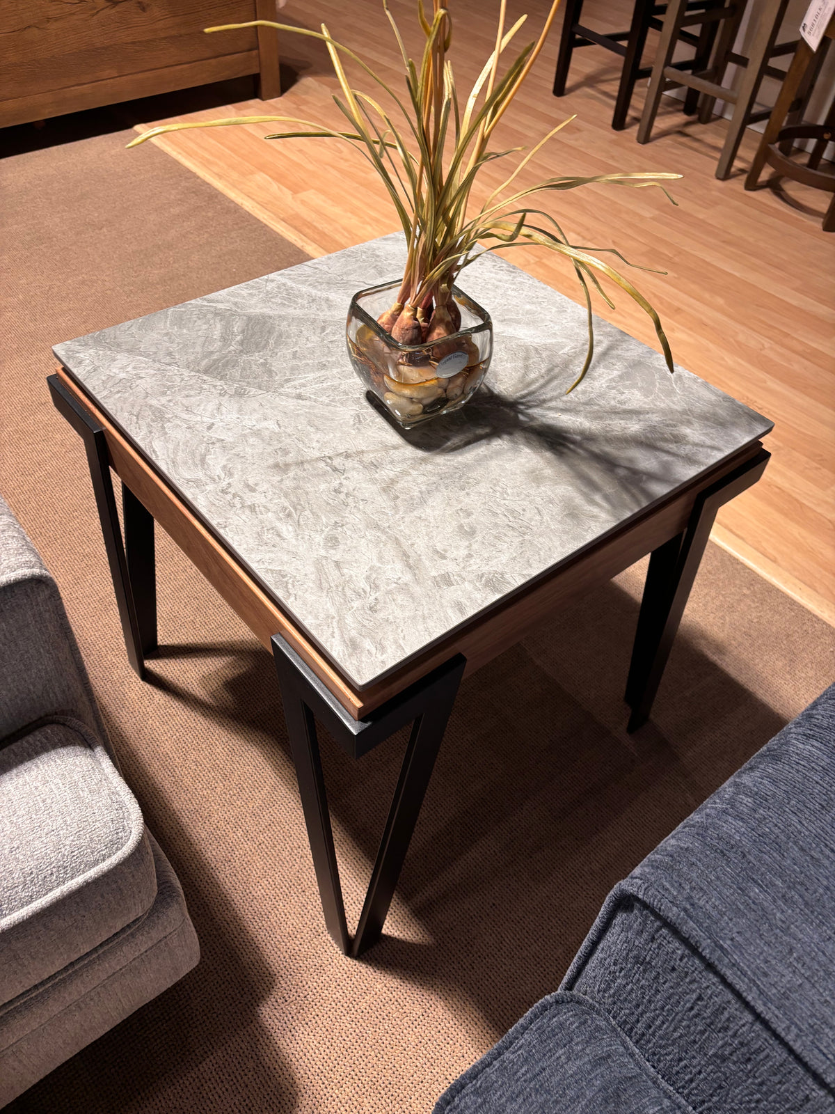Model 6039 coffee table with marble-look top