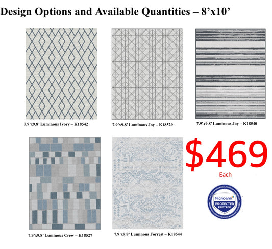 Large Indoor Rugs. Limited Toronto Stocks