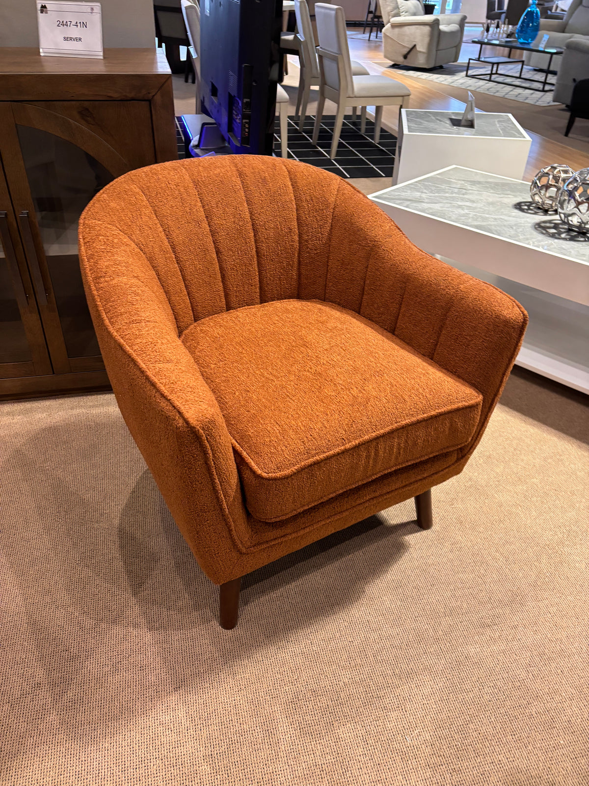 Model 1081 accent chair in the first color