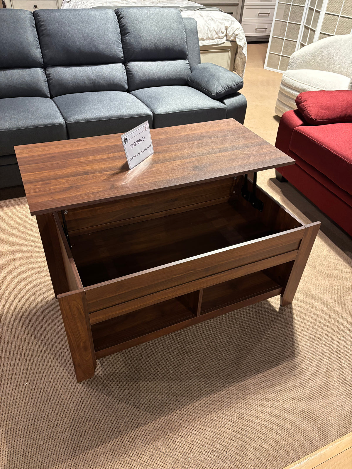 Model 3500BR end table with wood finish