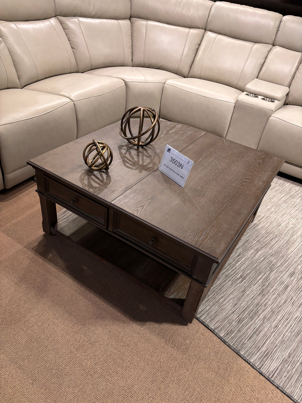 Model 3503 lift-top end table with drawer
