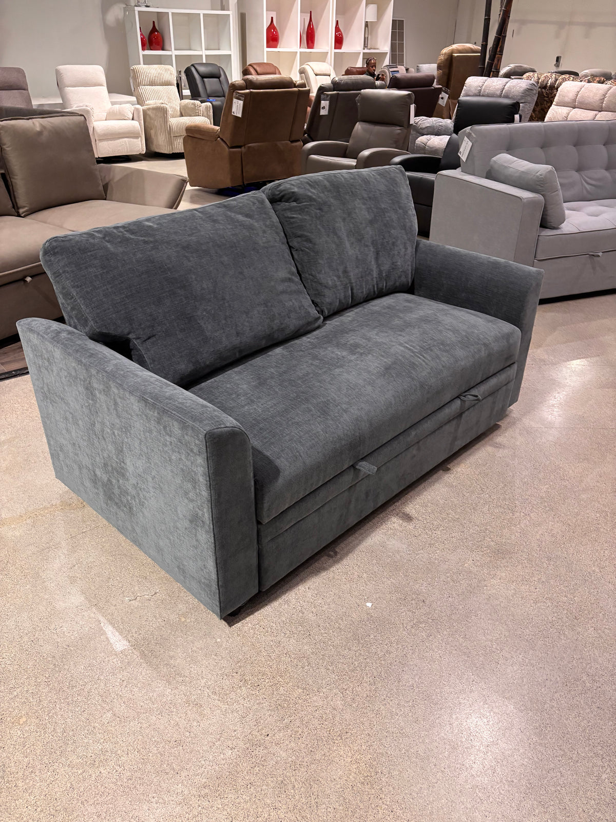Model 99081DGY gray sofa bed
