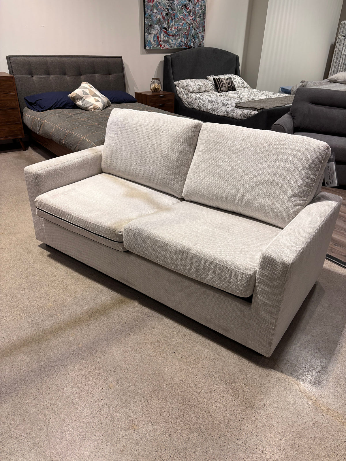 Model 99094 light-colored sofa bed