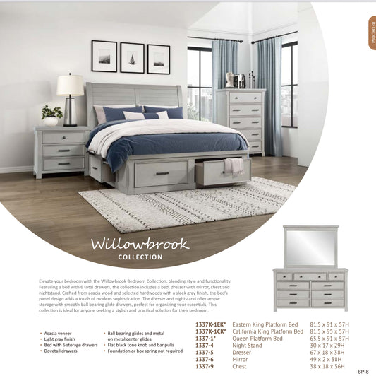 Model 1337 Toronto/California Stocks Bedroom Set