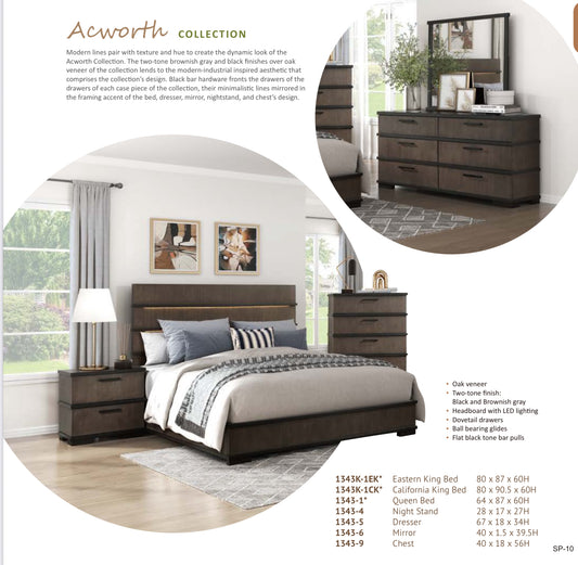 Model 1343 California Stocks Bedroom Set