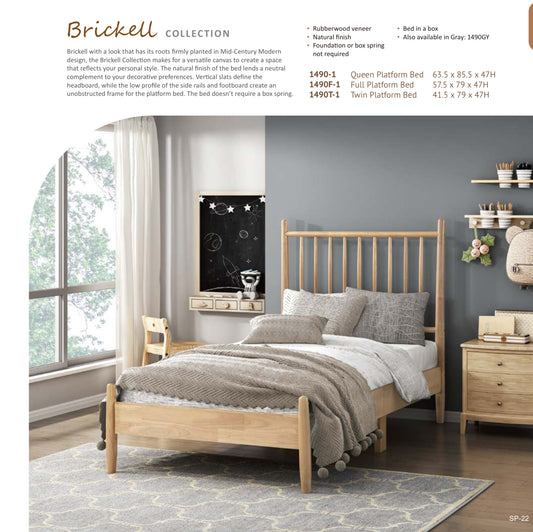 Model 1490 Twin/Full/Queen Bed California Stocks