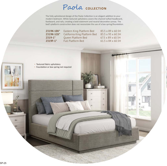 Model 2319  Queen/King/Full Size Bed Toronto/California  Stocks
