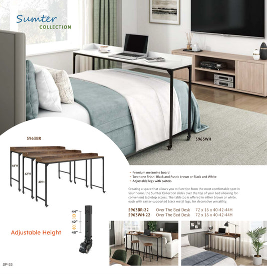 Model 5963  Over The Bed Desk California  Stocks