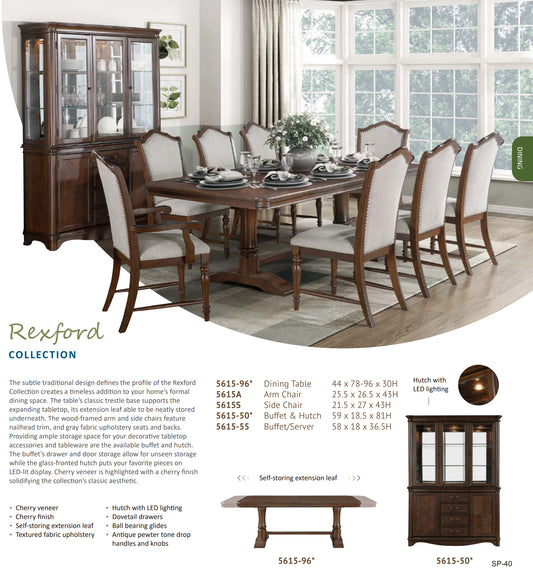 Model 5615 Dining Set  California  Stocks