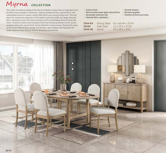Model 5944  Dining Set  California  Stocks