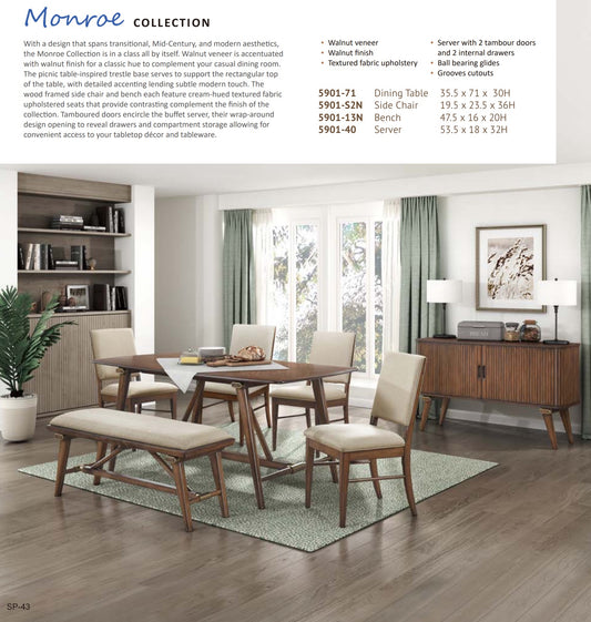Model 5901 Dining Set  California  Stocks