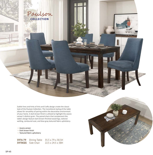 Model 5976/5978CGS  Dining Set  California  Stocks