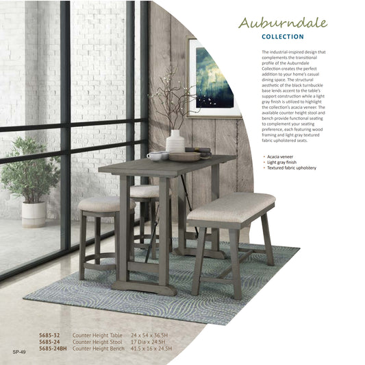 Model 5685 Counter Height Set  California  Stocks
