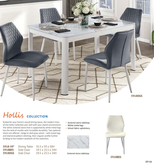 Model 5918DGS  Sintered Dining Set  California Stocks