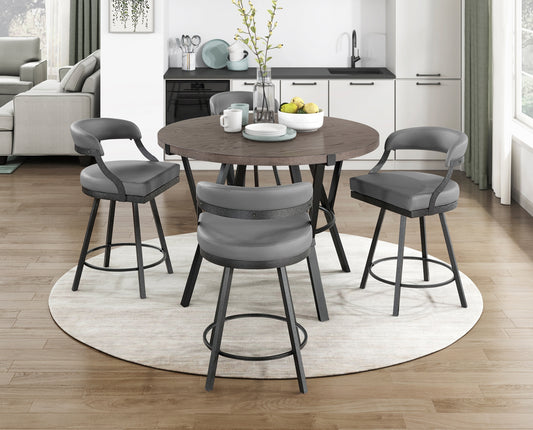 Model 5565M-36DT Counter Dining Table California Stock with 5565M Grey counter  chairs Toronto Stocks