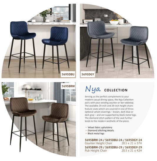 Model 5695-24/29 Counter/Pub Height Chairs TORONTO/California Stocks