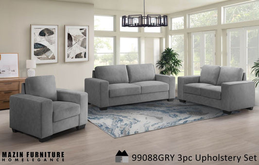 NEW arrival Fabric Sofa/Love Seat/ Chair Model 99088GRY