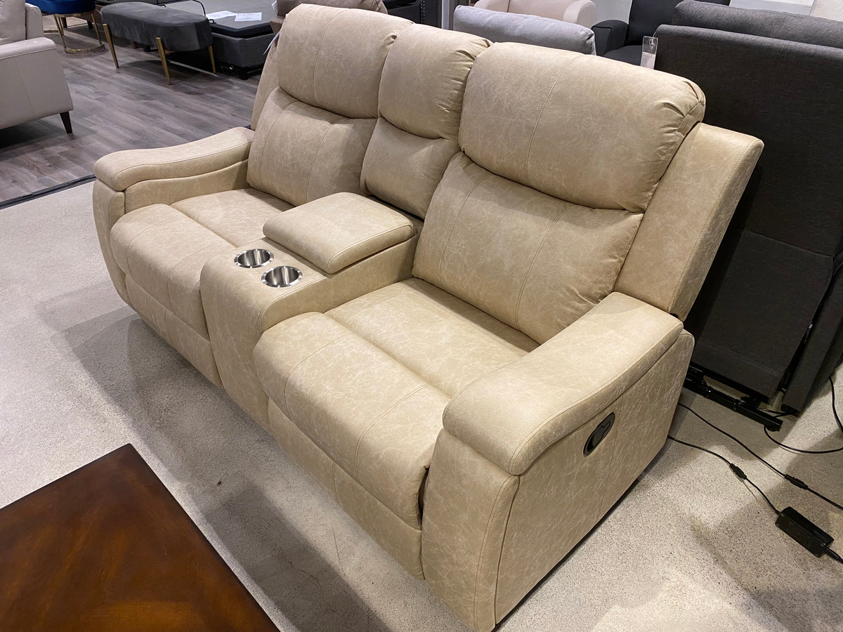 Model 99990BUF reclining sofa with padded seating