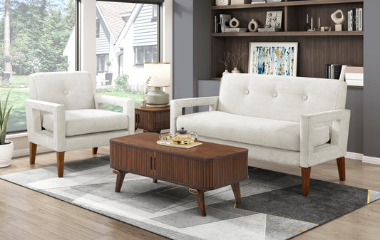Model 1113BE Fabric Love Seat & Chair California Stocks