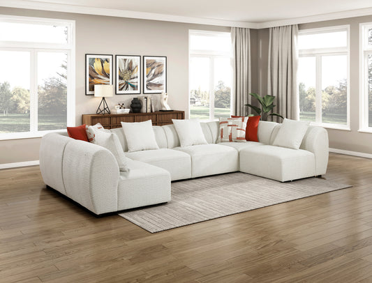 Model 9669CN 2 CR+4 AC  Fabric Modular Sectional Sofa  California Stocks