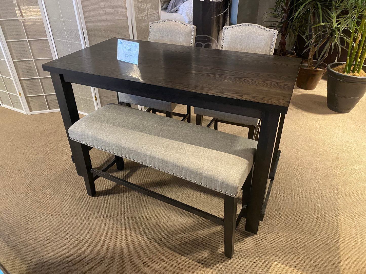 Show Deal  CLR Counter  Dining Set Model  5190 4Pc Deal