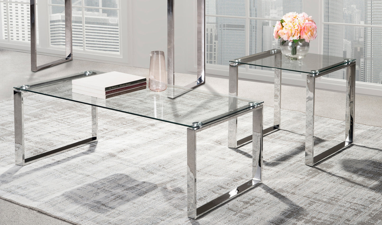 Glass Top Coffee/EndTable Deal Model 3646 Toronto Stocks