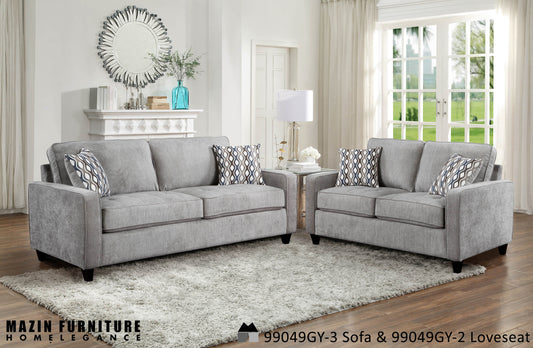 Fabric Sofa / Love Seat  Model 99049GY  Toronto Stocks