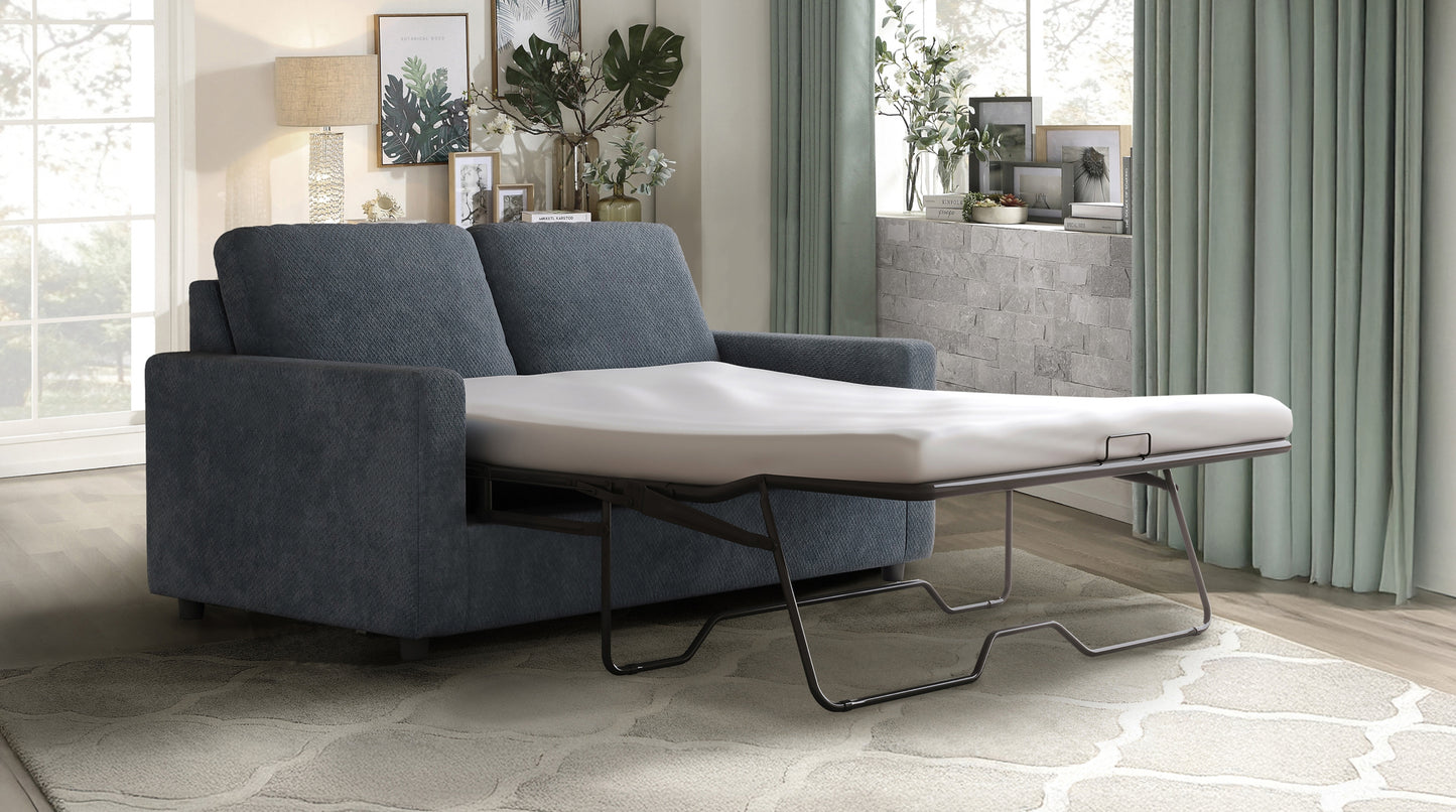 Canapé-lit modèle 9909GY-2SB avec matelas en mousse, en stock à Toronto