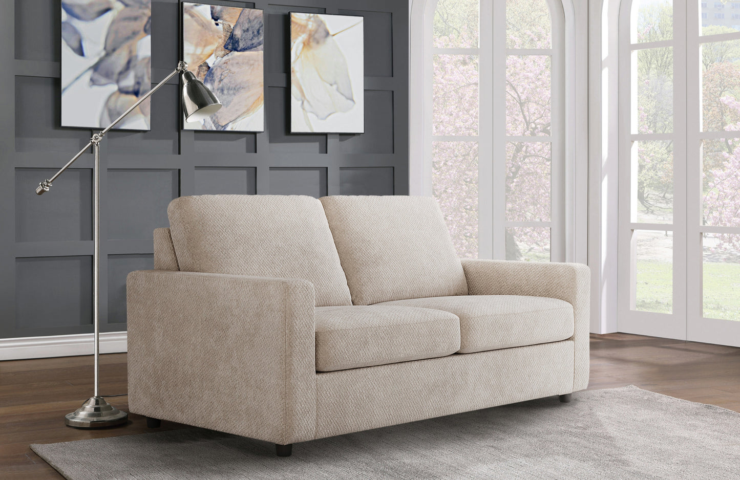 Canapé-lit modèle 99094BE-2SB avec matelas en mousse, en stock à Toronto