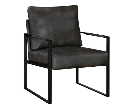 Fauteuil d'appoint contemporain en similicuir 1011DGY-1 - Article en stock à Toronto 