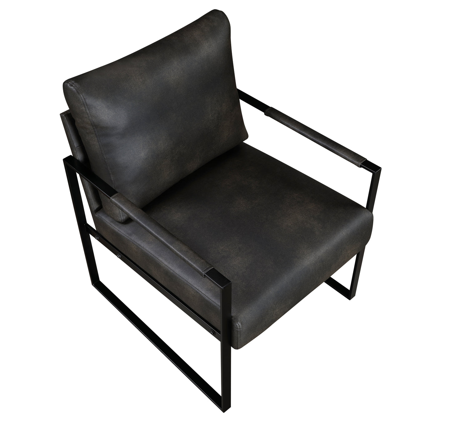 Contemporary Faux Leather Accent Chair 1011DGY-1  Toronto Stock Item