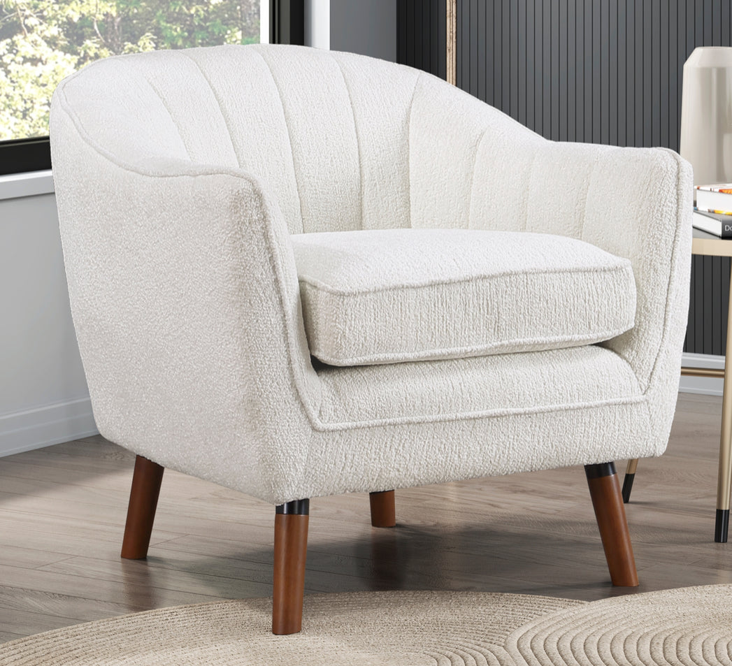 Fabric Accent Chair 1081WH-1  Toronto Stock Item