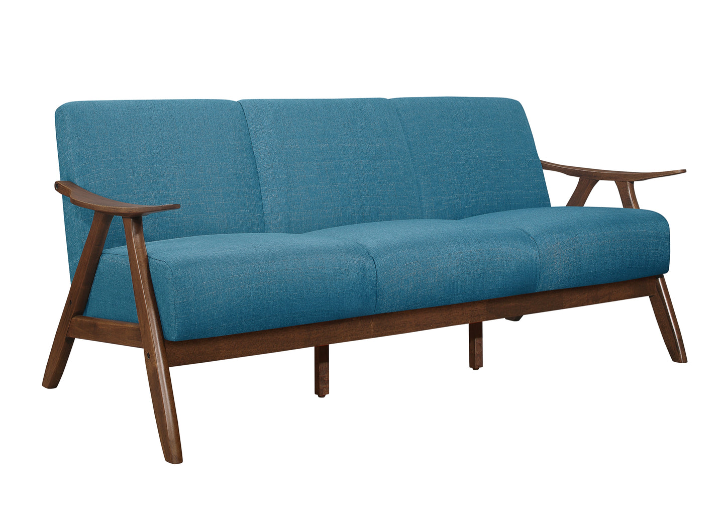 Contemporary Modern Fabric Wooden Sofa Set 1138BU Toronto Stock