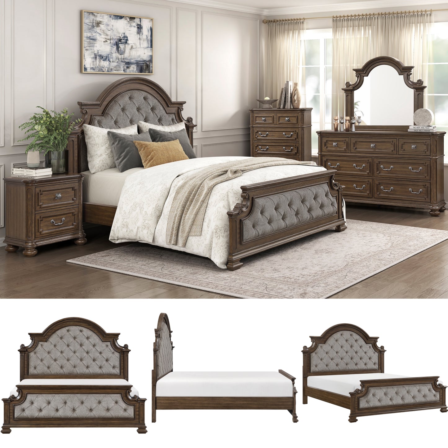 Ensemble de chambre à coucher modèle 1312 - Stocks Californie