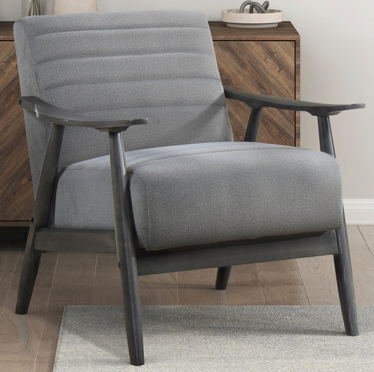 Contemporary Fabric Wooden Accent Chair 1287GY Toronto Stock