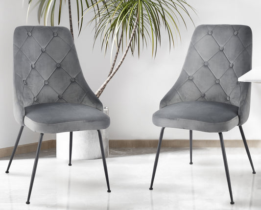 Modern Velvet Dining Chair 1321B-GYS  Limited Stocks Toronto