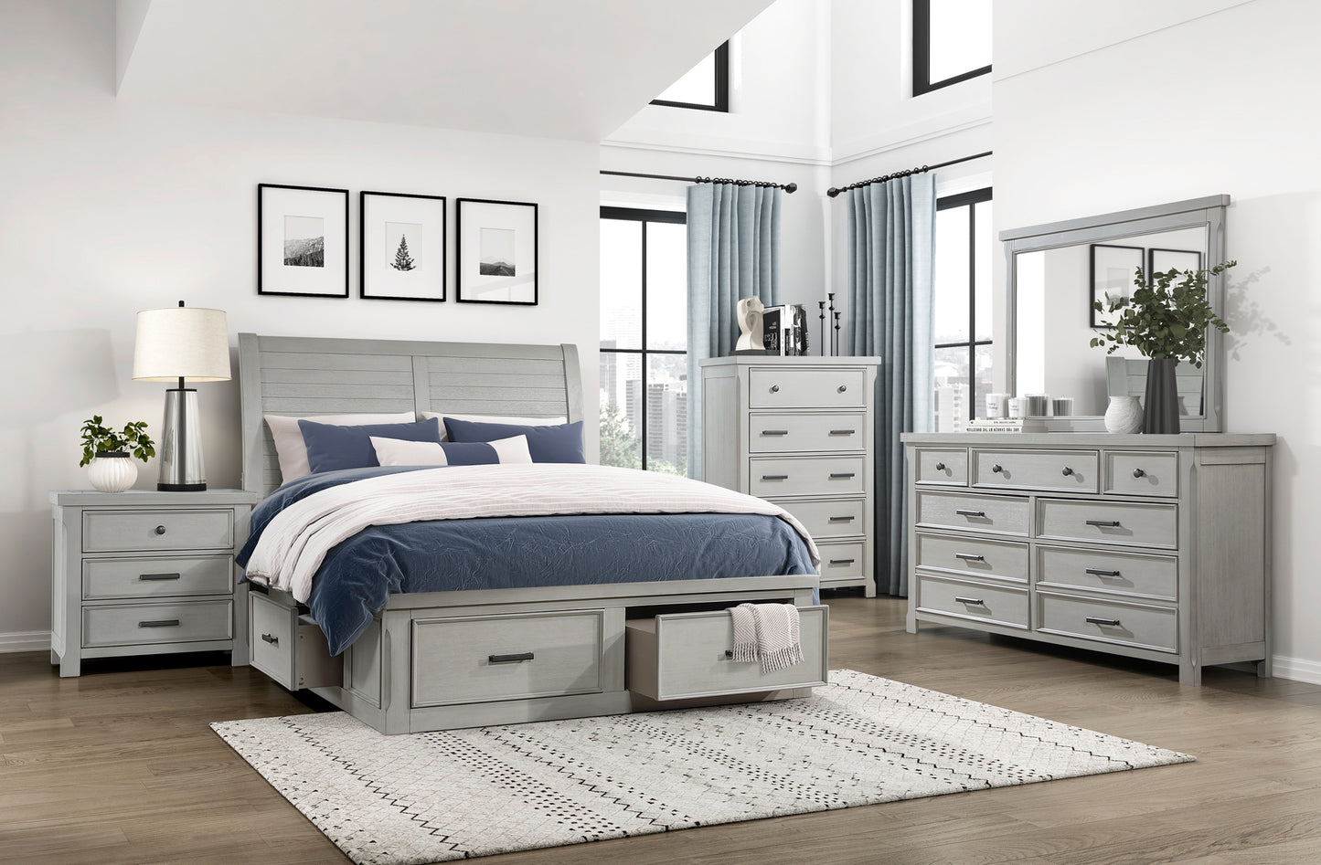 Wooden Bedroom Set 1337 Toronto Stock